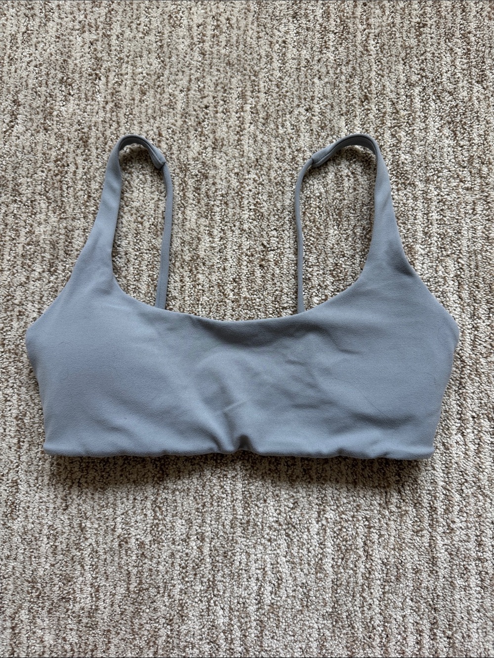 CRZ Yoga Scoopneck Bra Gray Size S GUC